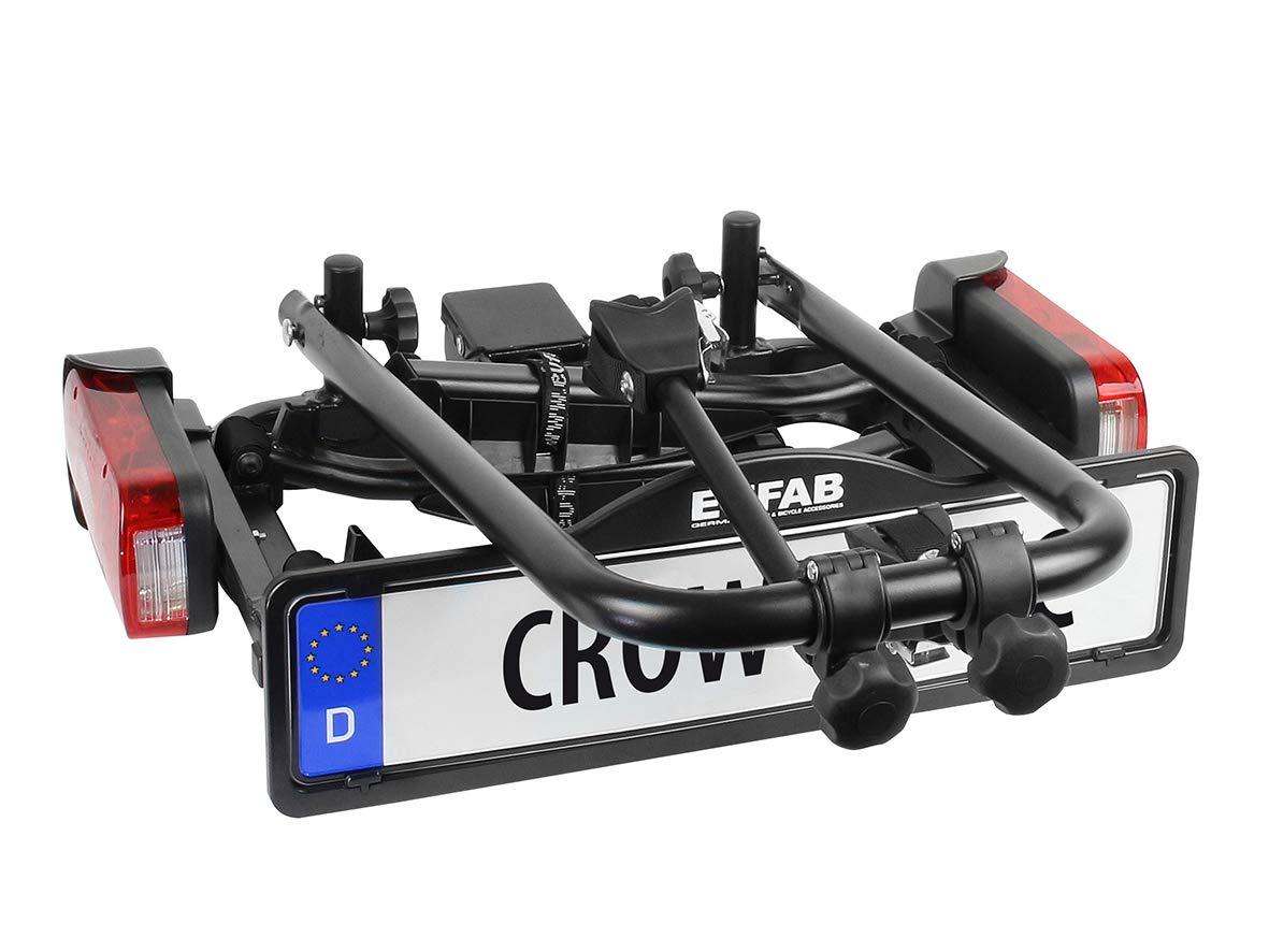 EUFAB Crow Basic 11569 Portabicicletas para 2 Bicicletas Eléctricas