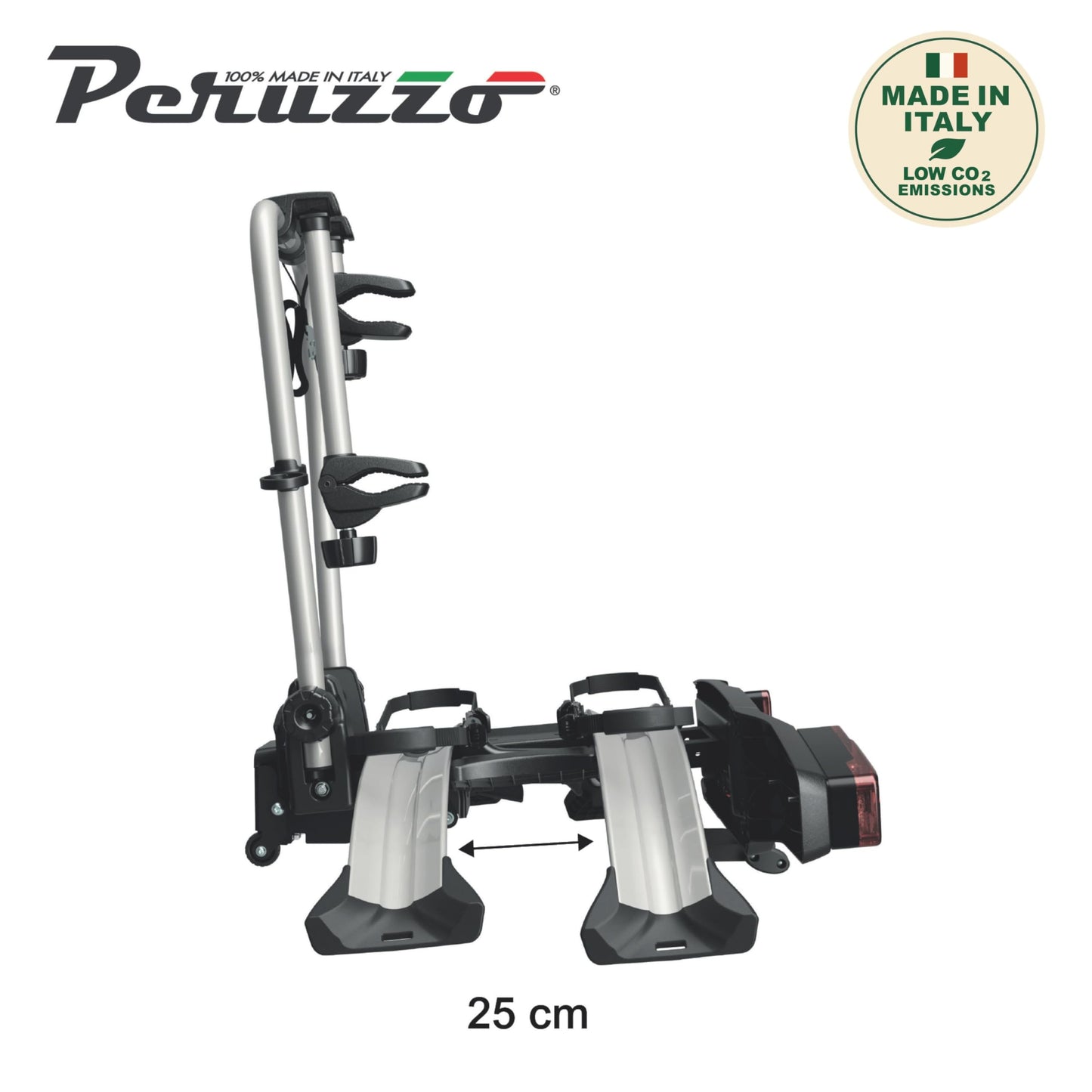 Portabicicletas Gancho Remolque PERUZZO Atlantis 714 para ebike 2 Bicicletas