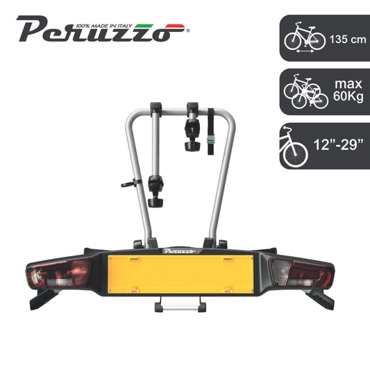 Portabicicletas Gancho Remolque PERUZZO Atlantis 714 para ebike 2 Bicicletas