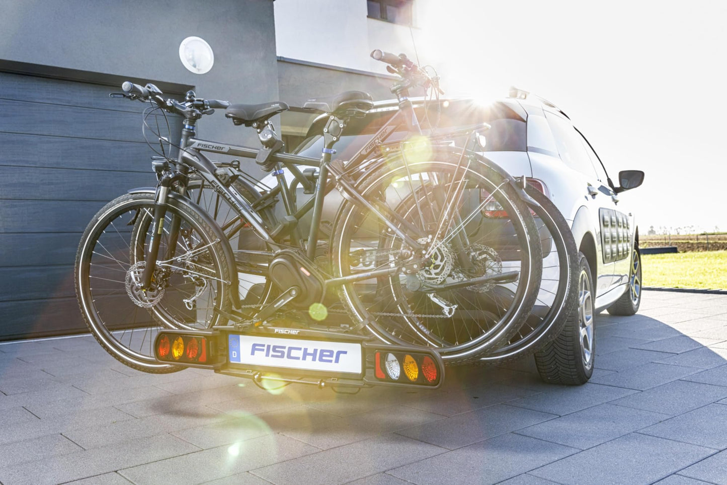 Fischer Proline EVO 126001 Portabicicletas de Bola para 2 Bicicletas o E-Bikes
